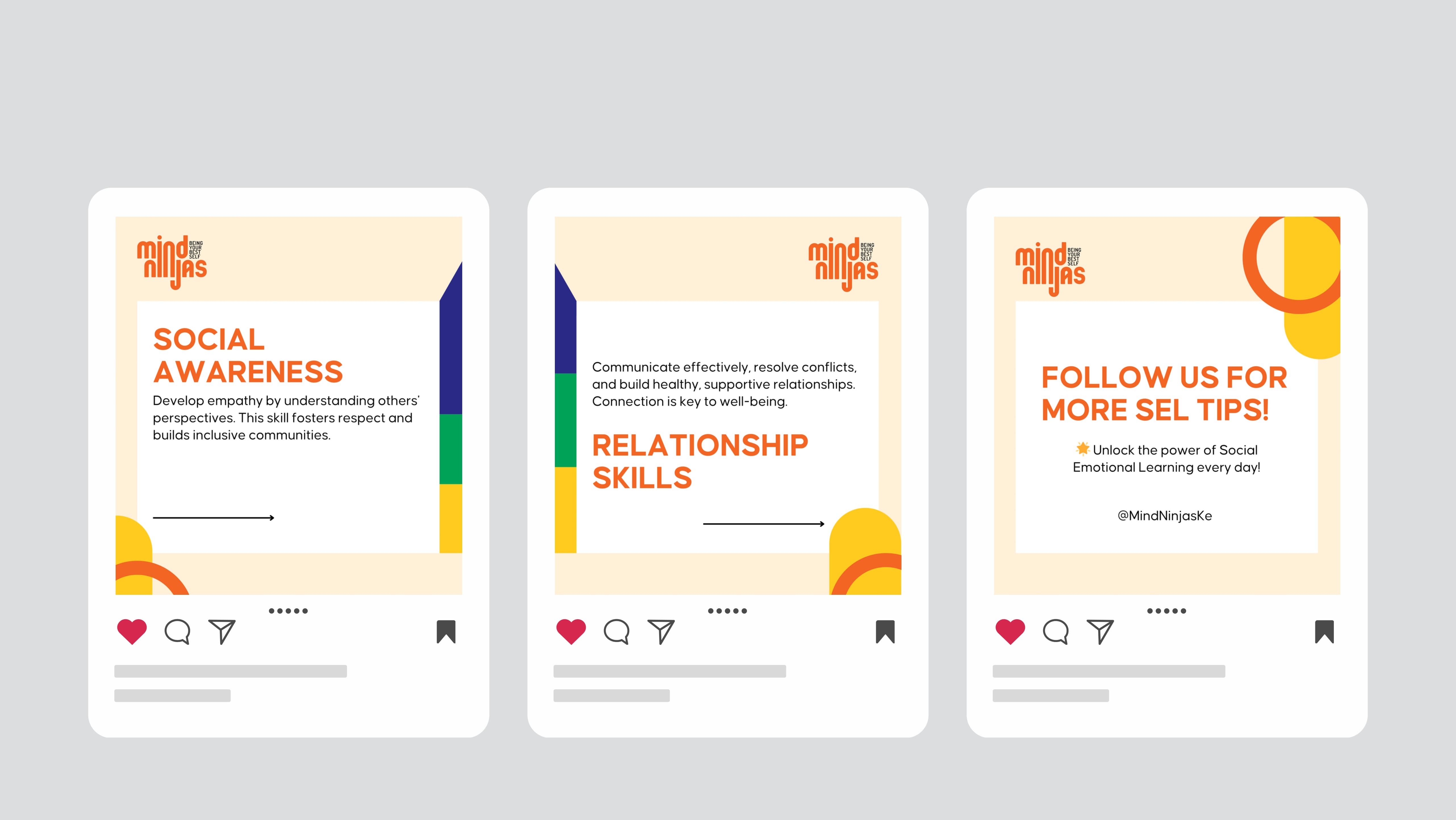 Brian Kamande blocky bits Mind Ninjas social media carousel template design (5)