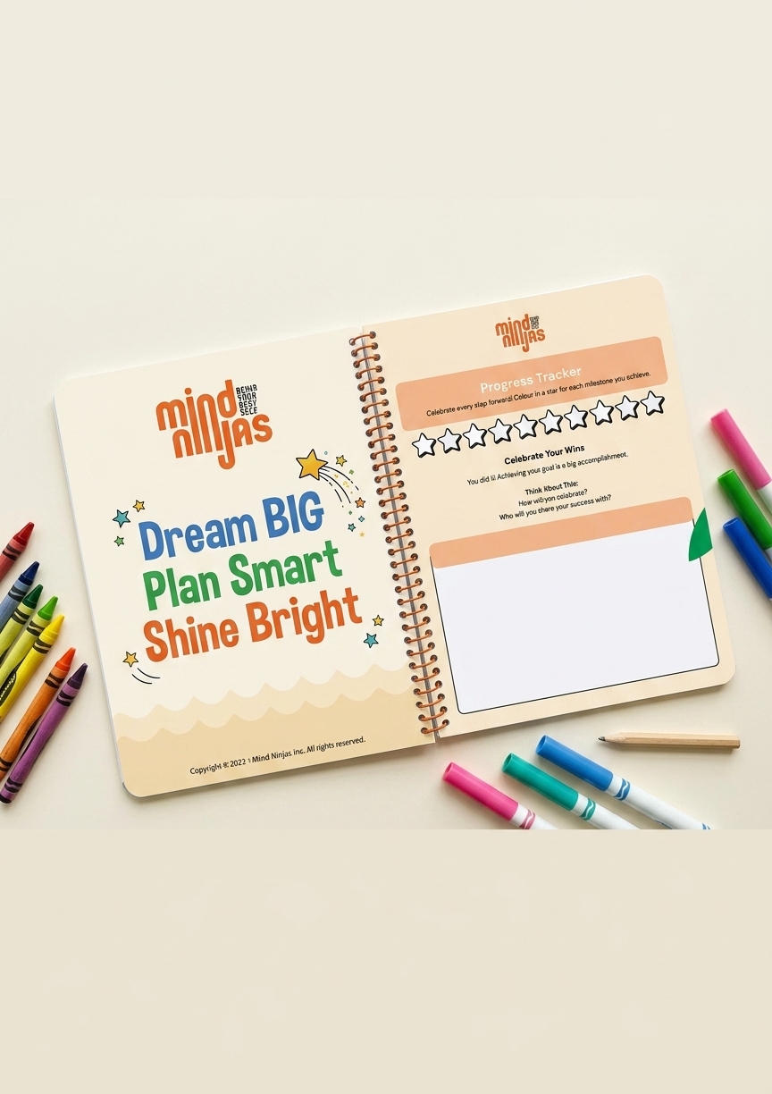 Mind-Ninjas-workbook-mock-up design-blockybits-Brian
